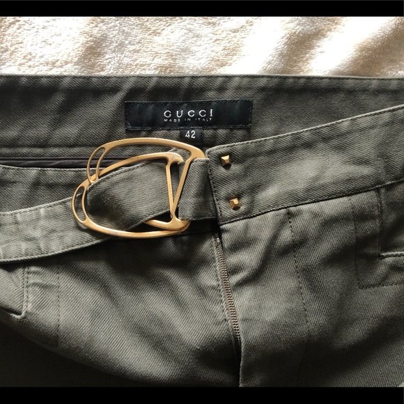 Gucci dark olive green woman’s slacks!